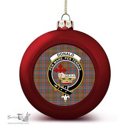 ScotsTee Shop Scottish Donald of Boisdale Ancient Crest Tartan Christmas Ball Ornament