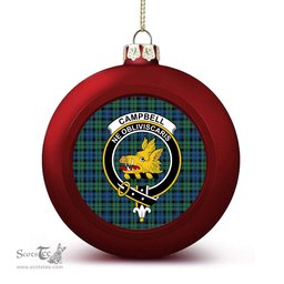 ScotsTee Shop Scottish Campbell Ancient 02 Crest Tartan Christmas Ball Ornament