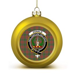 ScotsTee Shop Scottish Donald of Glencoe Ancient Crest Tartan Christmas Ball Ornament