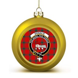 ScotsTee Shop Scottish Donald of Sleat Modern Crest Tartan Christmas Ball Ornament