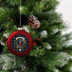 ScotsTee Shop Scottish Colquhoun Modern Clan Crest Tartan Christmas Ball Ornament