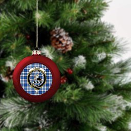 ScotsTee Shop Scottish Craig Paisley Modern Crest Tartan Christmas Ball Ornament