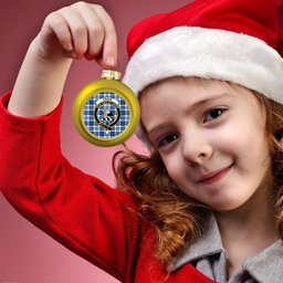 ScotsTee Shop Scottish Craig Paisley Modern Crest Tartan Christmas Ball Ornament
