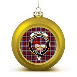 ScotsTee Shop Scottish Donald Dress Irish Crest Tartan Christmas Ball Ornament