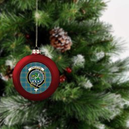ScotsTee Shop Scottish Crichton Ancient Crest Tartan Christmas Ball Ornament