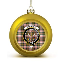 ScotsTee Shop Scottish Carnegie Dress Ancient Crest Tartan Christmas Ball Ornament