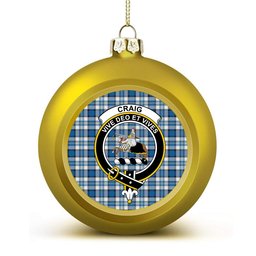 ScotsTee Shop Scottish Craig Paisley Ancient Crest Tartan Christmas Ball Ornament