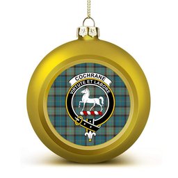 ScotsTee Shop Scottish Cochrane Hunting Ancient Crest Tartan Christmas Ball Ornament