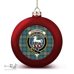 ScotsTee Shop Scottish Cochrane Hunting Ancient Crest Tartan Christmas Ball Ornament