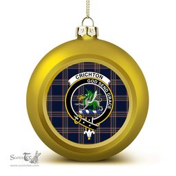 ScotsTee Shop Scottish Crichton Modern Crest Tartan Christmas Ball Ornament