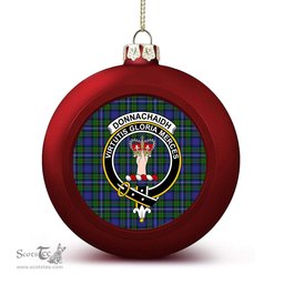 ScotsTee Shop Scottish Donnachaidh Crest Tartan Christmas Ball Ornament