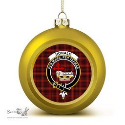 ScotsTee Shop Scottish Donald of Ardnamurchan Crest Tartan Christmas Ball Ornament
