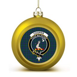 ScotsTee Shop Scottish Coopers & Lybrand Crest Tartan Christmas Ball Ornament