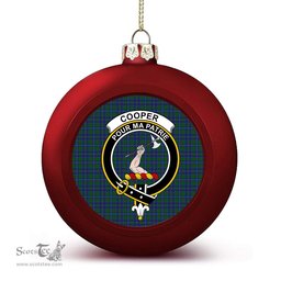 ScotsTee Shop Scottish Coopers & Lybrand Crest Tartan Christmas Ball Ornament