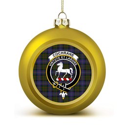 ScotsTee Shop Scottish Cochrane 1984 Crest Tartan Christmas Ball Ornament