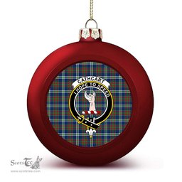 ScotsTee Shop Scottish Cathcart Modern Crest Tartan Christmas Ball Ornament