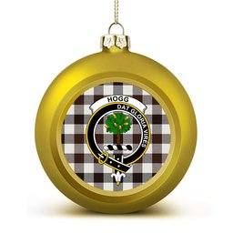 ScotsTee Shop Scottish Hogg Modern Crest Tartan Christmas Ball Ornament