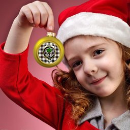 ScotsTee Shop Scottish Hogg Modern Crest Tartan Christmas Ball Ornament