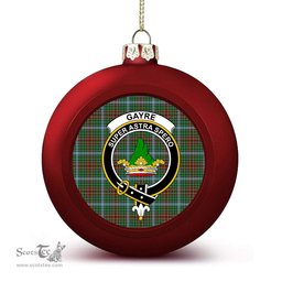 ScotsTee Shop Scottish Gayre Crest Tartan Christmas Ball Ornament