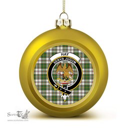 ScotsTee Shop Scottish Hay Dress Ancient Crest Tartan Christmas Ball Ornament