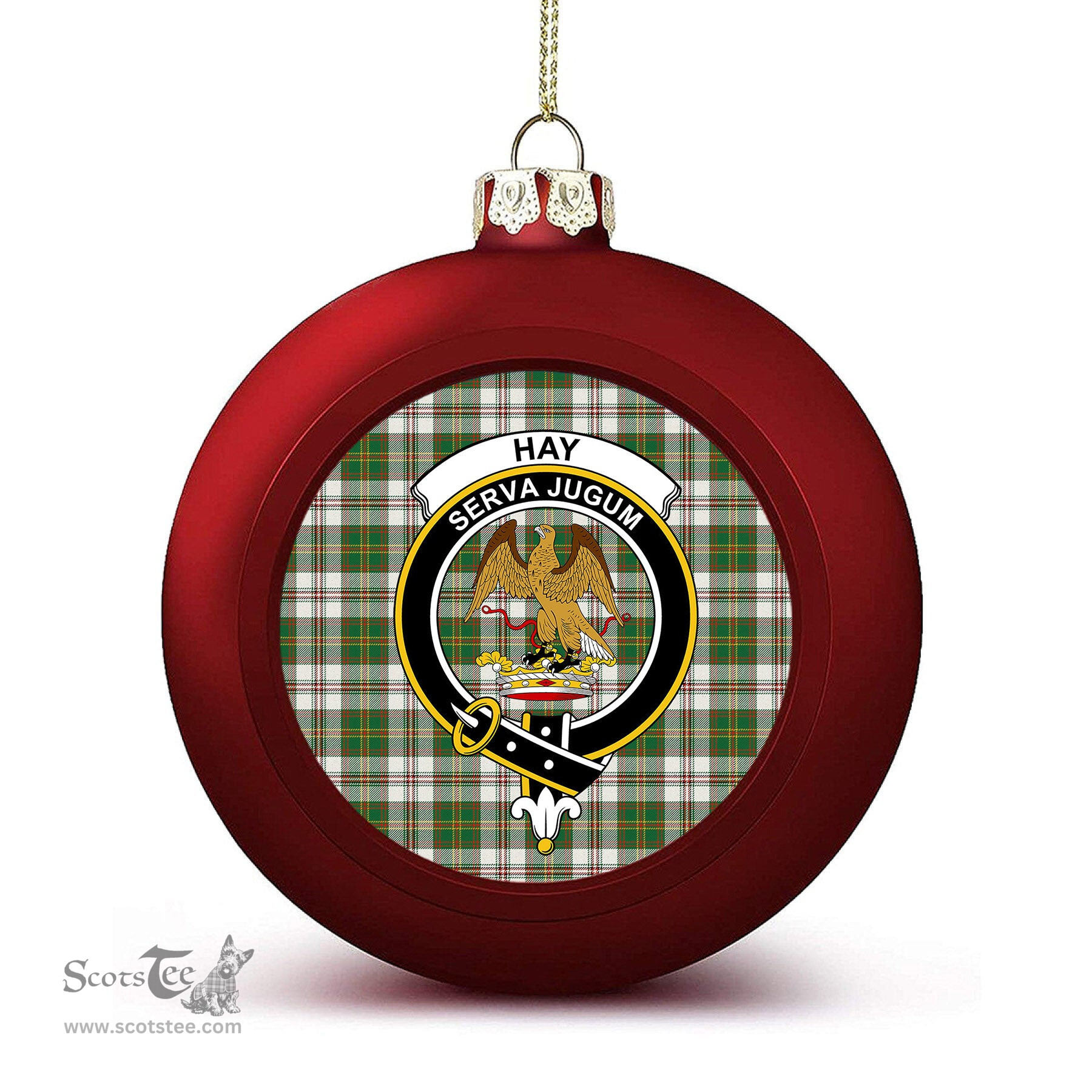 ScotsTee Shop Scottish Hay Dress Ancient Crest Tartan Christmas Ball Ornament