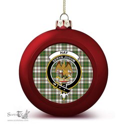 ScotsTee Shop Scottish Hay Dress Ancient Crest Tartan Christmas Ball Ornament