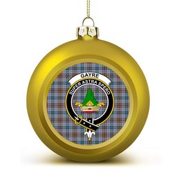 ScotsTee Shop Scottish Gayre Hunting Ancient Crest Tartan Christmas Ball Ornament