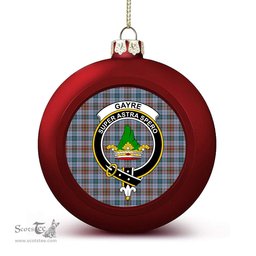 ScotsTee Shop Scottish Gayre Hunting Ancient Crest Tartan Christmas Ball Ornament
