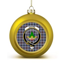ScotsTee Shop Scottish Gayre Hunting Modern Crest Tartan Christmas Ball Ornament