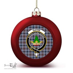 ScotsTee Shop Scottish Gayre Hunting Modern Crest Tartan Christmas Ball Ornament