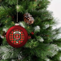 ScotsTee Shop Scottish Erskine Modern Crest Tartan Christmas Ball Ornament