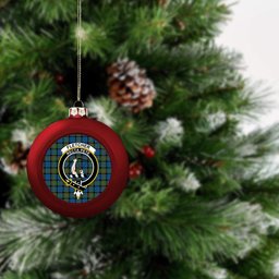 ScotsTee Shop Scottish Fletcher of Dunans Ancient Crest Tartan Christmas Ball Ornament