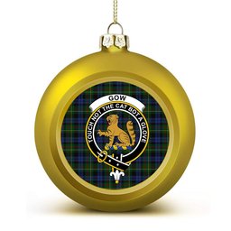 ScotsTee Shop Scottish Gow Hunting 2 Crest Tartan Christmas Ball Ornament