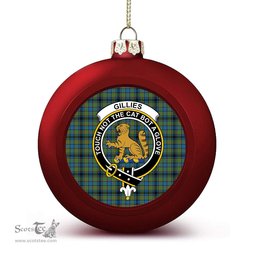 ScotsTee Shop Scottish Gillies Ancient Crest Tartan Christmas Ball Ornament