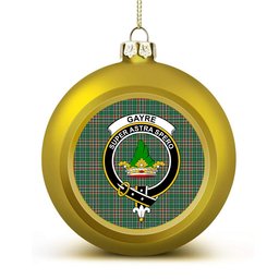 ScotsTee Shop Scottish Gayre Dress Ancient Crest Tartan Christmas Ball Ornament