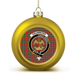 ScotsTee Shop Scottish Drummond of Perth Ancient Crest Tartan Christmas Ball Ornament