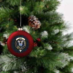 ScotsTee Shop Scottish Hope Vere Modern Clan Crest Tartan Christmas Ball Ornament