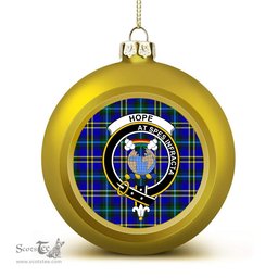 ScotsTee Shop Scottish Hope Modern Crest Tartan Christmas Ball Ornament