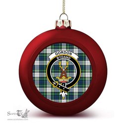 ScotsTee Shop Scottish Gordon Dress Ancient Crest Tartan Christmas Ball Ornament