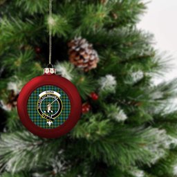 ScotsTee Shop Scottish Gunn Ancient Clan Crest Tartan Christmas Ball Ornament