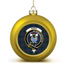 ScotsTee Shop Scottish Hope Vere 2 Crest Tartan Christmas Ball Ornament