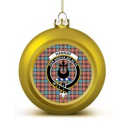 ScotsTee Shop Scottish Hannay Dress Ancient Crest Tartan Christmas Ball Ornament