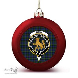 ScotsTee Shop Scottish Gow Hunting Crest Tartan Christmas Ball Ornament