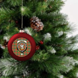 ScotsTee Shop Scottish Gibson Ancient Crest Tartan Christmas Ball Ornament