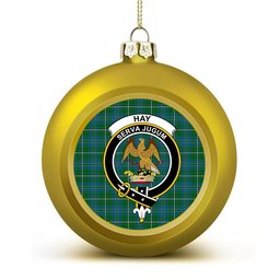 ScotsTee Shop Scottish Hay Hunting Crest Tartan Christmas Ball Ornament