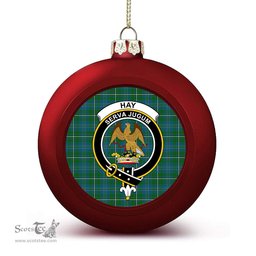 ScotsTee Shop Scottish Hay Hunting Crest Tartan Christmas Ball Ornament