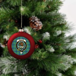 ScotsTee Shop Scottish Graham of Montrose Ancient Crest Tartan Christmas Ball Ornament