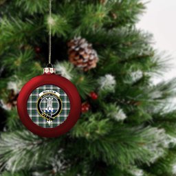 ScotsTee Shop Scottish Malcolm Dress Ancient Crest Tartan Christmas Ball Ornament