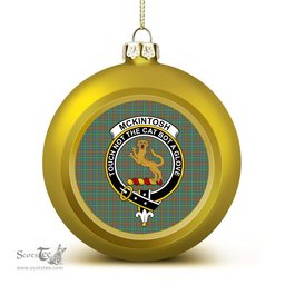 ScotsTee Shop Scottish McKintosh Hunting Ancient Crest Tartan Christmas Ball Ornament