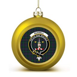 ScotsTee Shop Scottish Russell D Australia Crest Tartan Christmas Ball Ornament